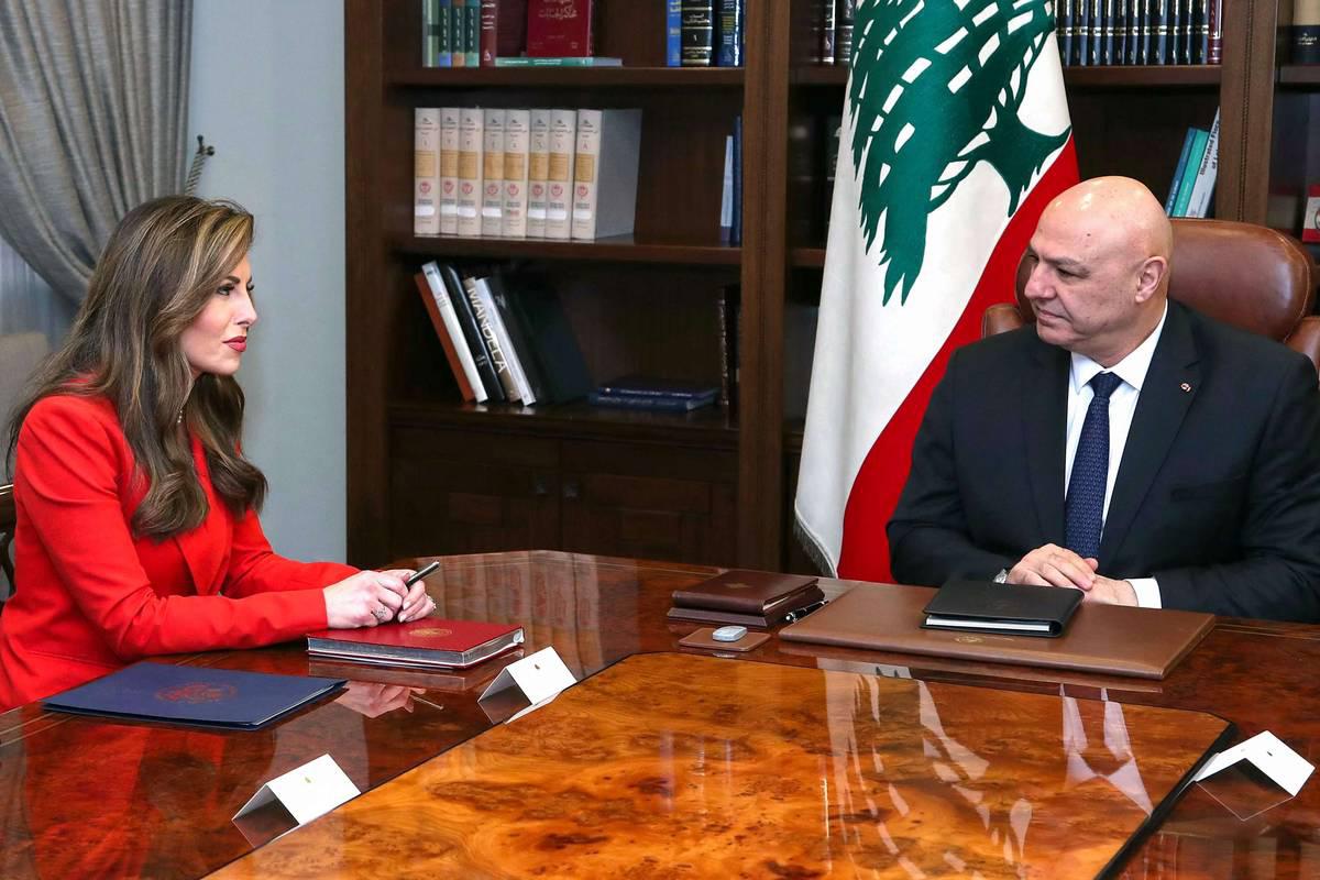 رسالة ترامب للبنانيين على لسان مورغان أورتاغوس نائبة المبعوث الأميركي إلي الشرق الأوسط