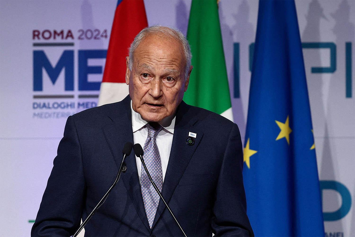 Arab League Secretary General Ahmed Aboul Gheit 