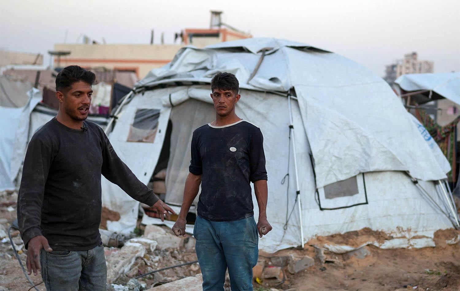 They came back to find their houses in ruins