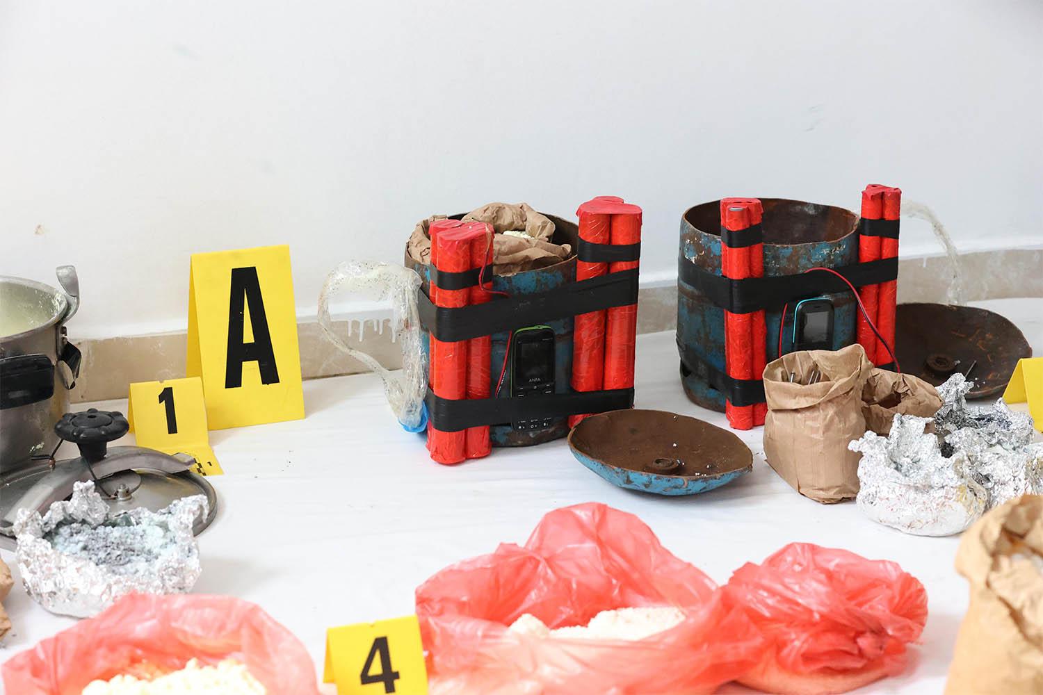 The seized explosives