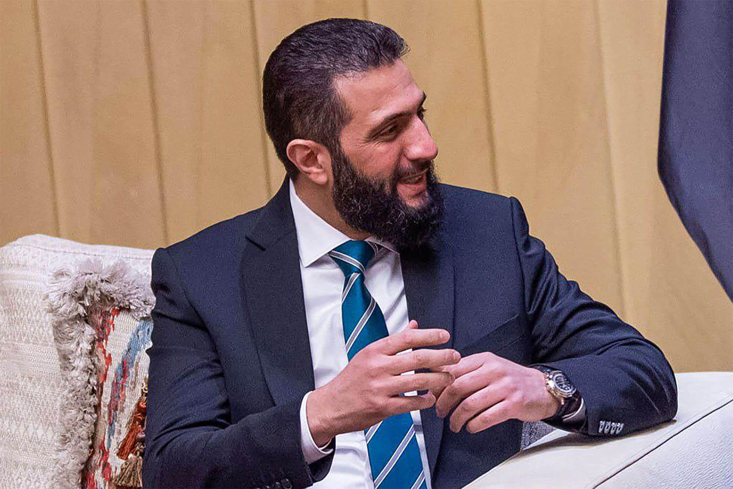 Sharaa said Syria would apply international norms on transitional periods