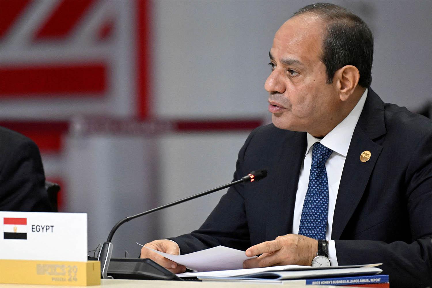 Egypt’s Sisi opposes Trump's plan