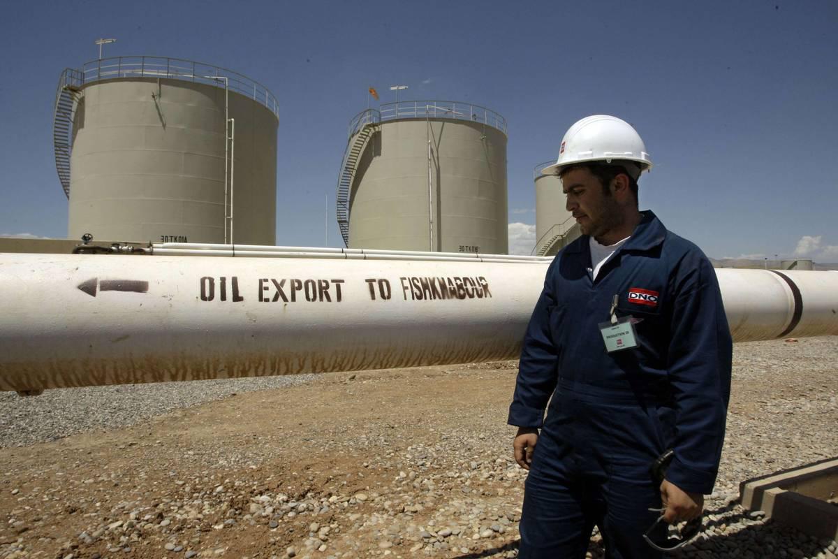 محطة ضخ نفطية في زاخو شمال العراق