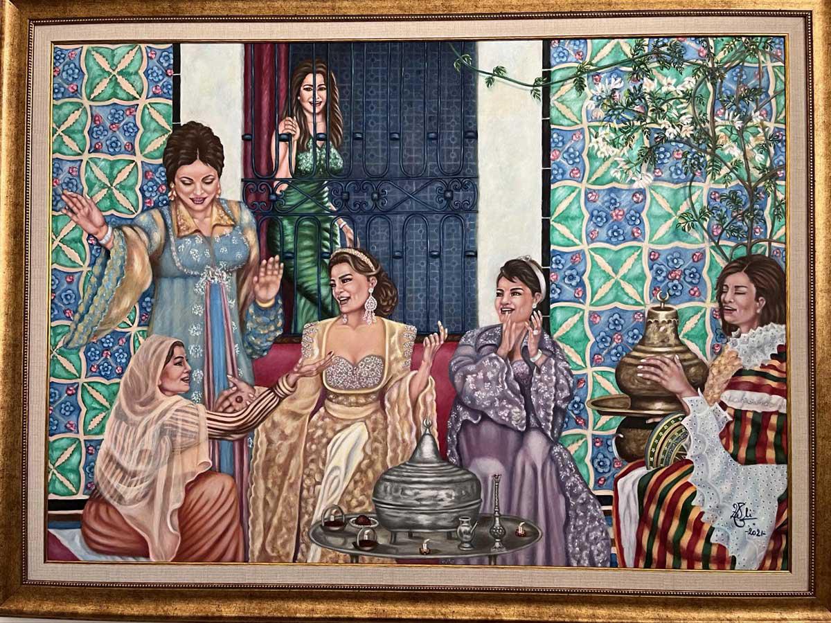 لوحة لزينب تليلي الغالي