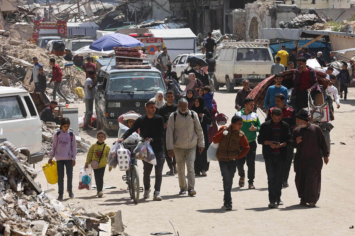 Fleeing another Israeli assault