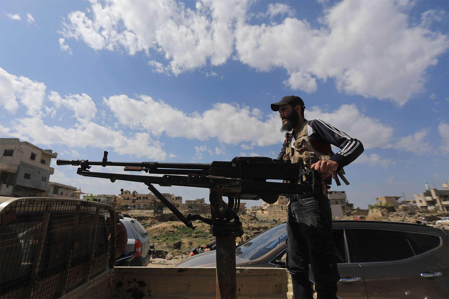 a member of Syrian security forces