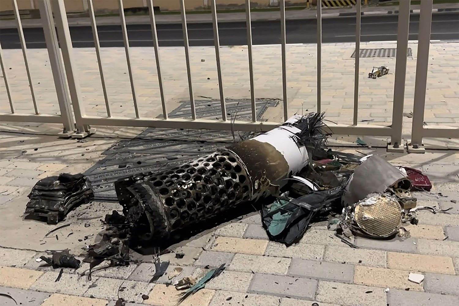 An Iranian missile intercepted over Qatar