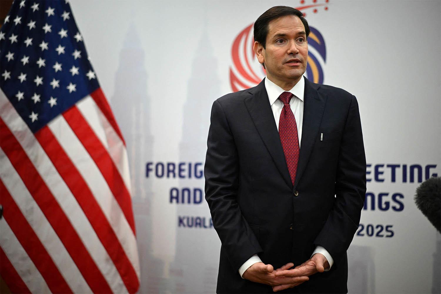 US Secretary of State Marco Rubio