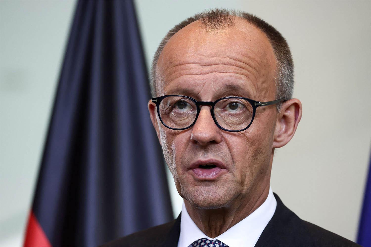 Merz expressed deep concern over the suffering of civilians in the Gaza strip