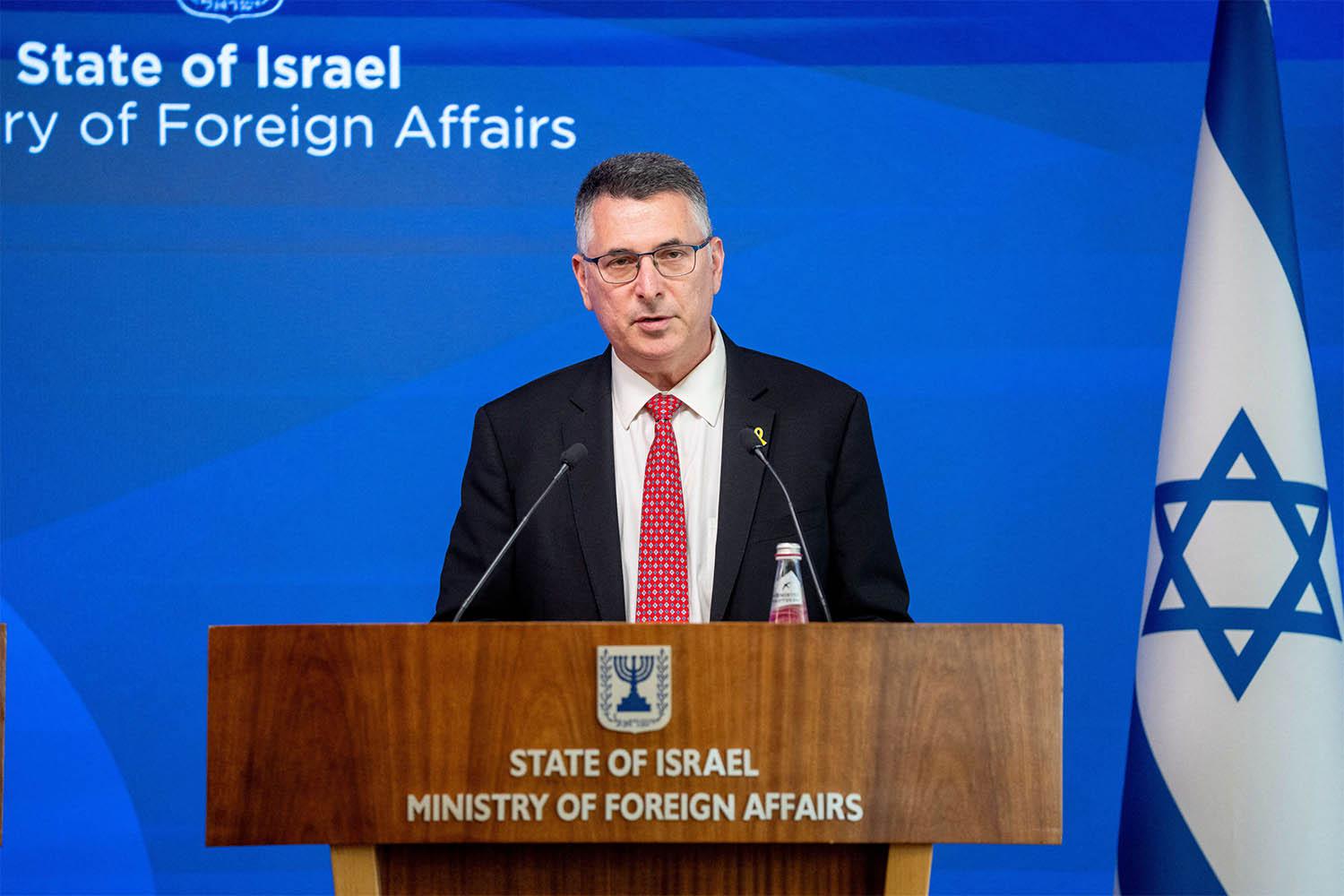 Israeli Foreign Minister Gideon Saar 