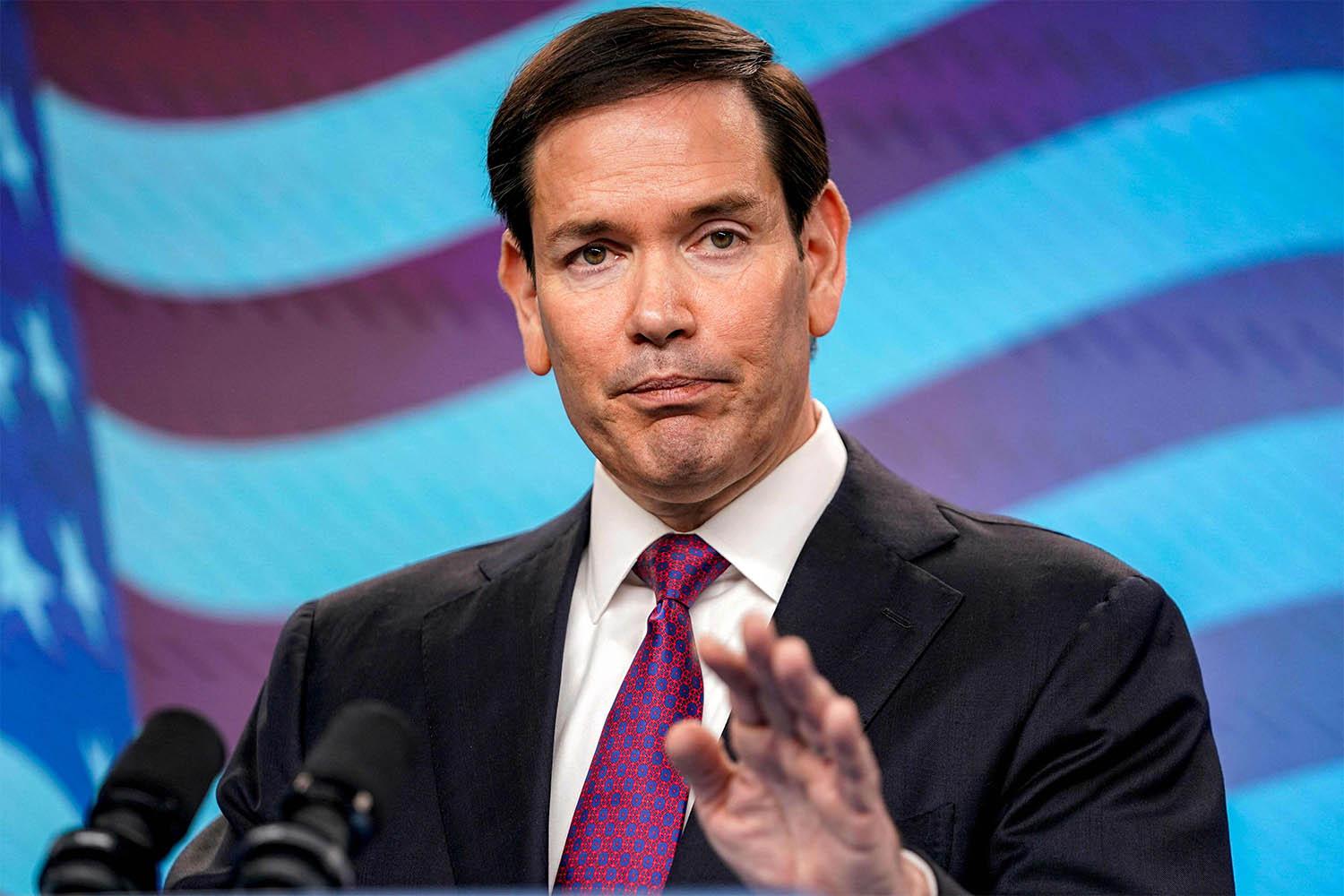 US Secretary of State Marco Rubio