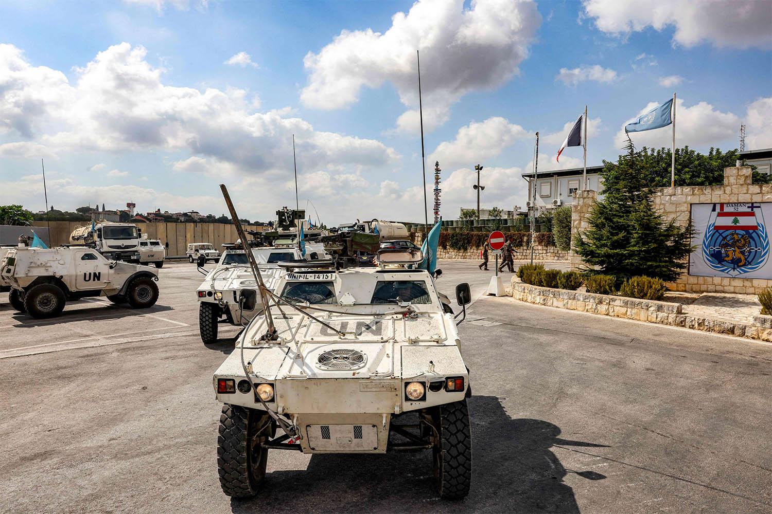 UNIFIL patrols Lebanon's southern border with Israel