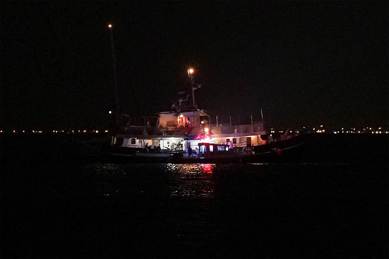 A drone strike or fire?