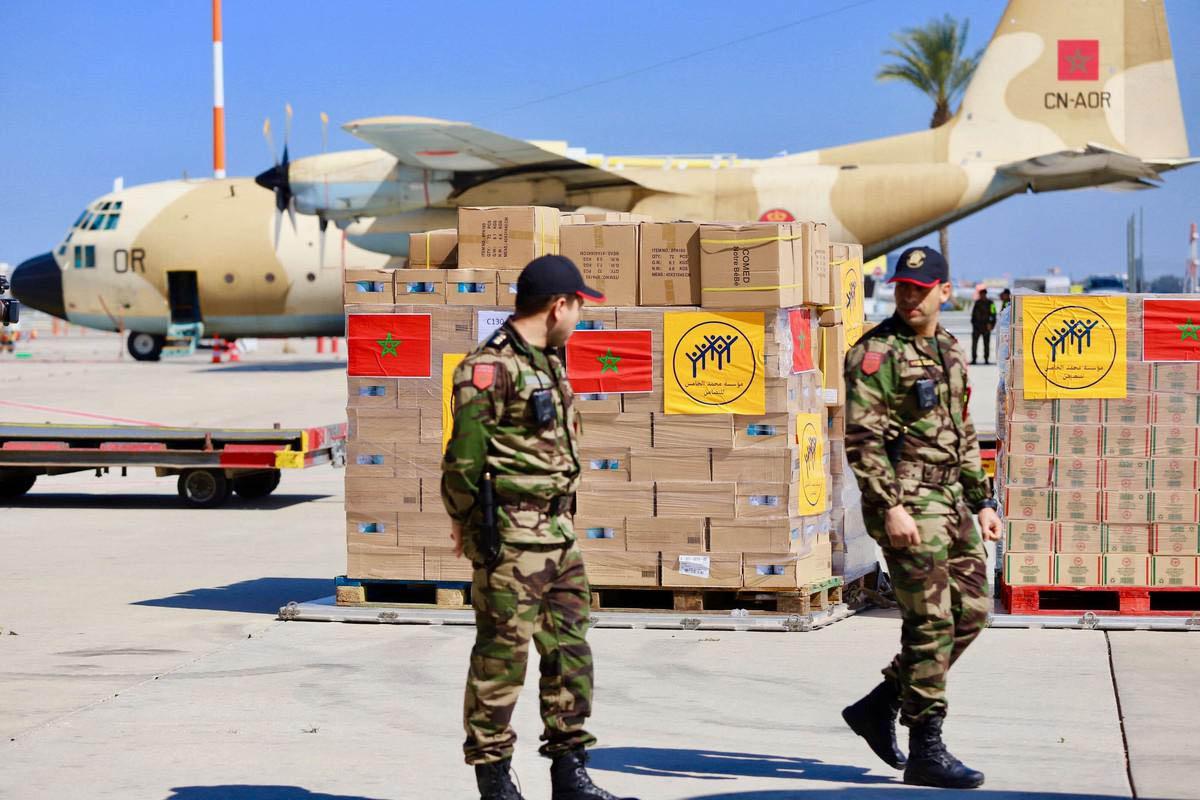Some of Morocco's humanitarian aid sent to Gaza