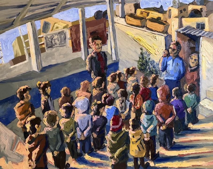 من أعمال الفنانة سارة الرمحي