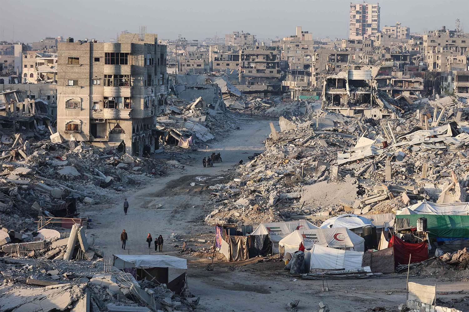 Gaza City reduced to rubble