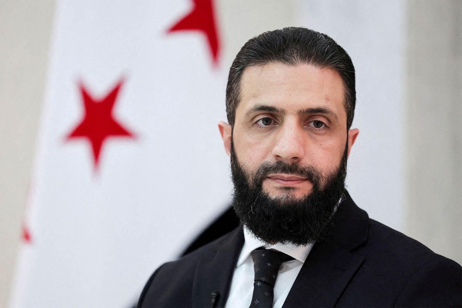 Syria's interim president Ahmed al-Sharaa