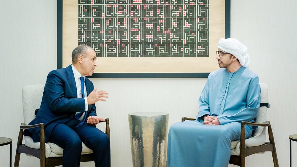 الشيخ عبدالله بن زايد وبدر عبدالعاطي