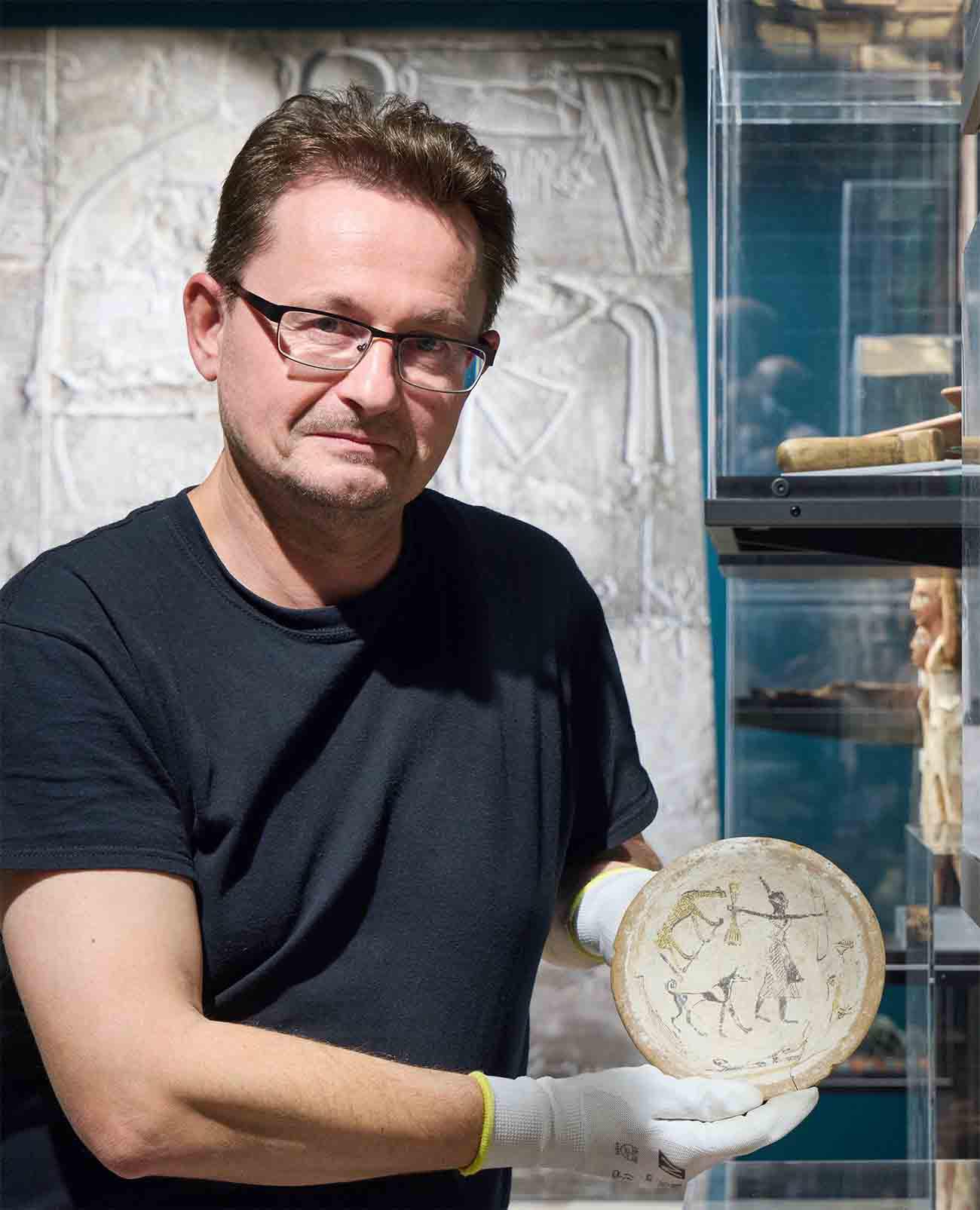 Dr. Frank Förster is now curator at the Egyptian Museum of Bonn University  (Photo: Volker Lannert)