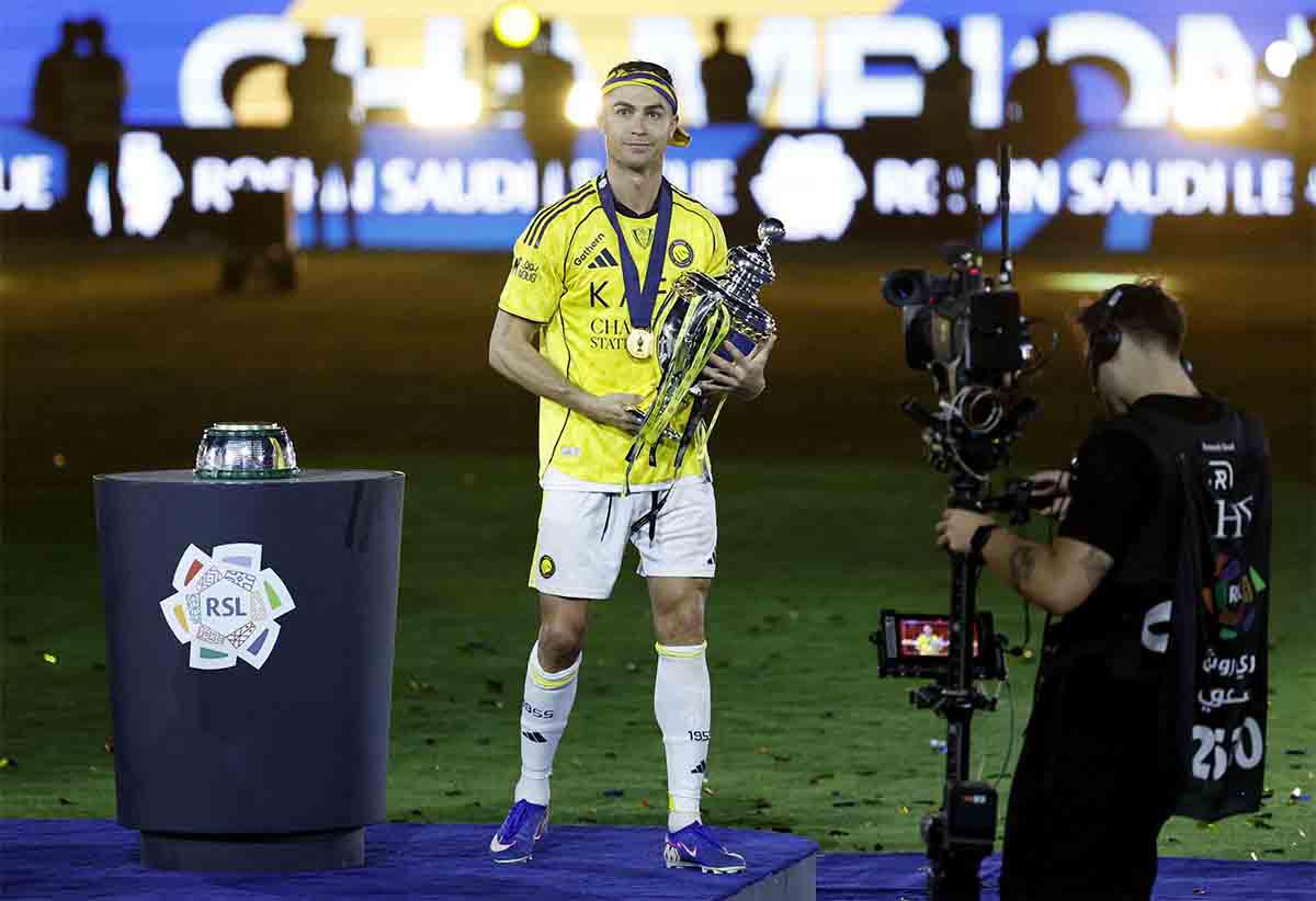 It's Ronaldo's first league trophy with Al Nassr
