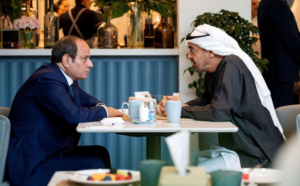 محمد بن زايد والسيسي