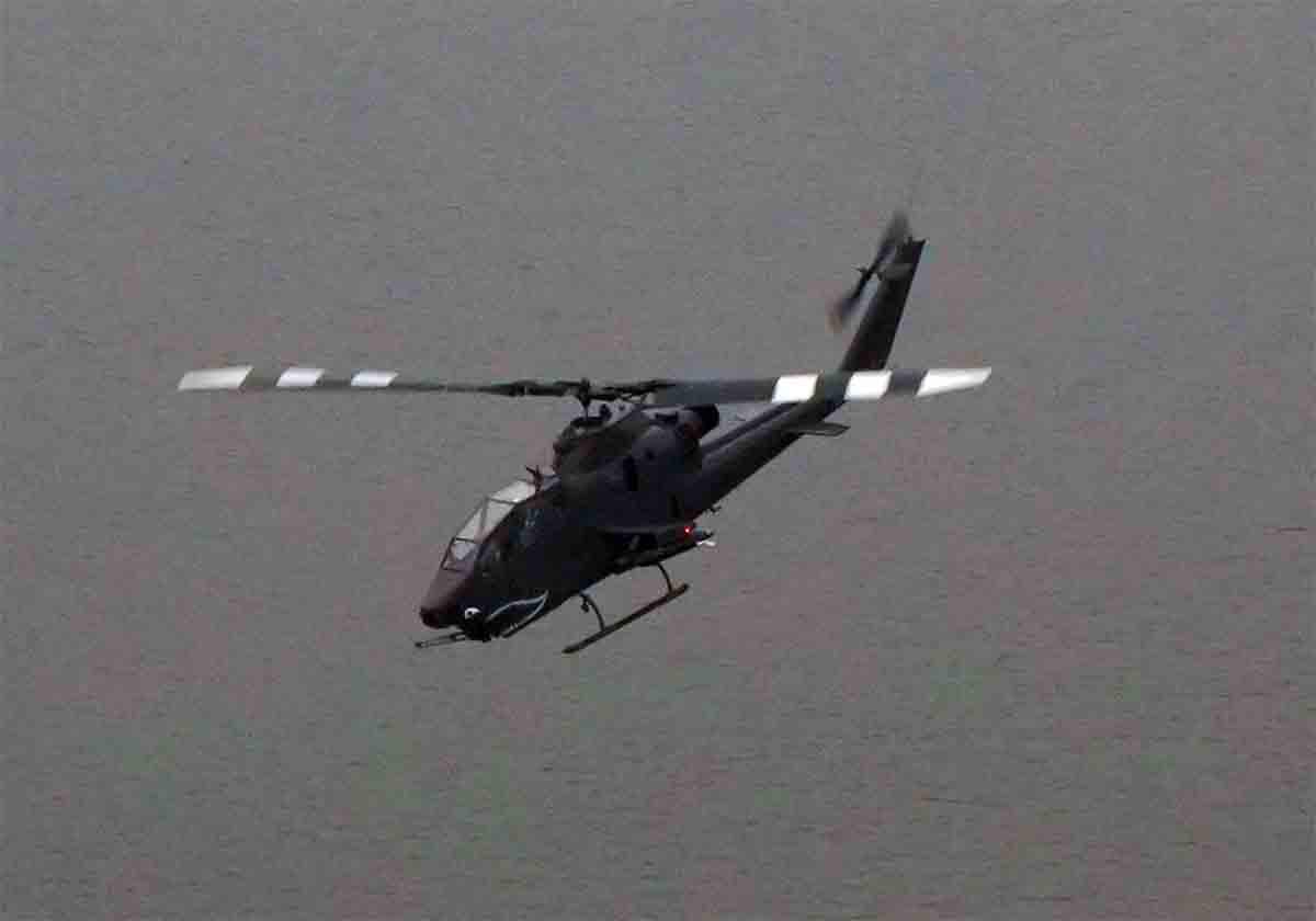 A US Apache helicopter
