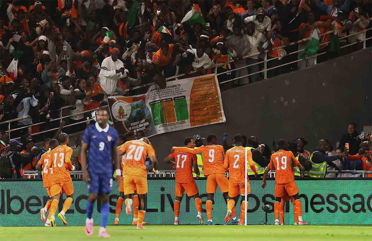 Les Bleus' nine-match unbeaten streak comes to an end