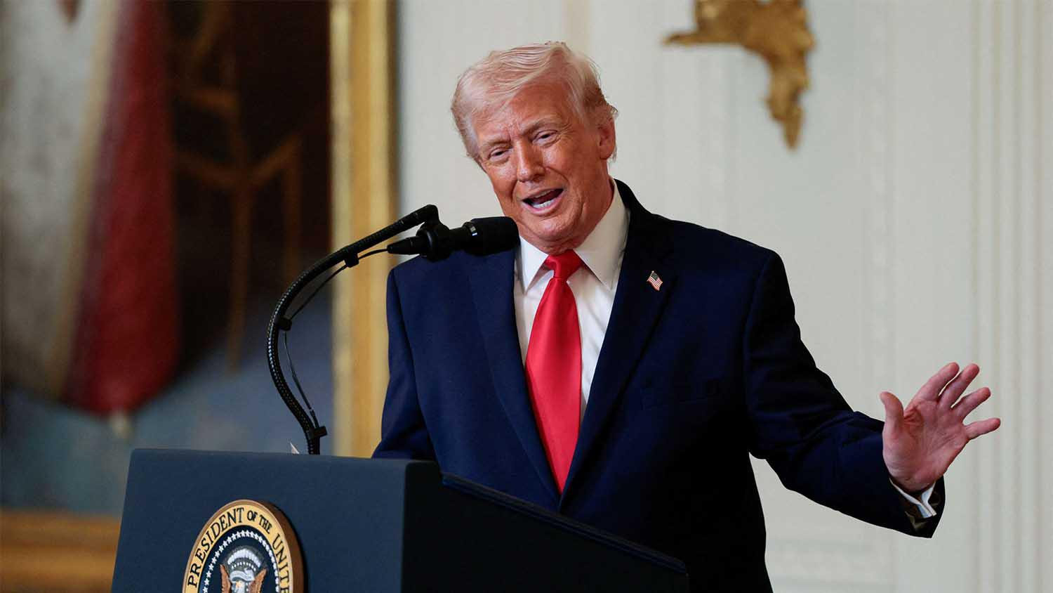 Trump said it was tougher for him to negotiate with Iran with all the political commentary surrounding the conflict